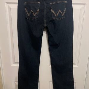 Wrangler Qbaby jeans bootcut 11/12 x 32 black dark dynaty?